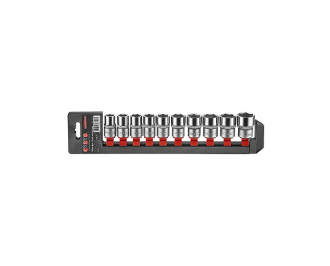 Jeu de douilles Force 1/2" 12 pans 10 pièces