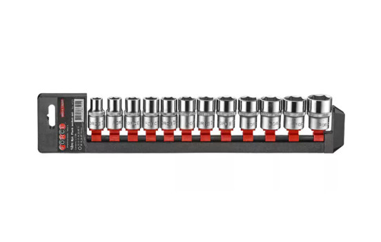 Jeu de douilles Force 1/2" 6 pans 12 pièces