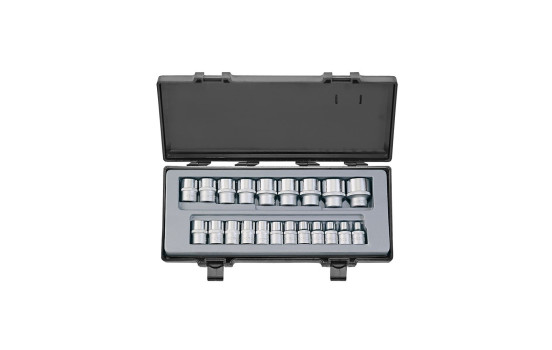Jeu de douilles Force 1/2" 6 pans 21 pièces
