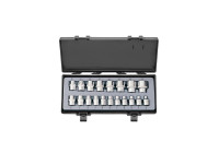 Jeu de douilles Force 1/2" SAE 19 pièces