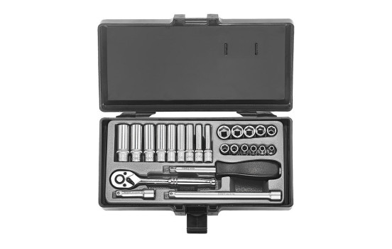 Jeu de douilles Force 1/4" 6 pans 25 pièces, Image 2