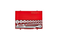 Jeu de douilles Force 3/4" 12 pans 23 pièces