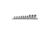 Jeu de douilles Force Torx 1/4", 3/8" et 1/2", 11 pièces