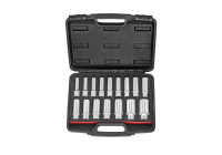 Jeu de douilles longues 1/2" 12 pans 16 pièces