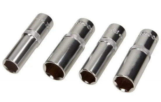 Rooks Jeu de douilles 1/2'' de long, 4 pièces