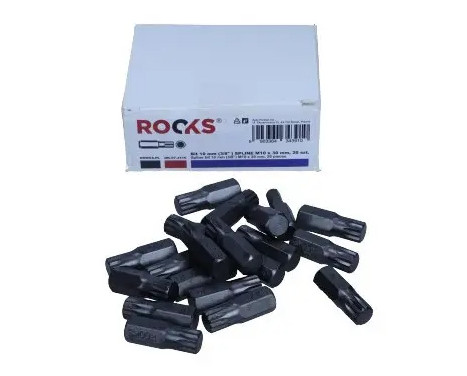 Rooks Bit 10 mm (3/8") à plusieurs dents M10 x 30 mm, 20 pièces