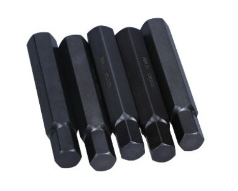Rooks Bit 10 mm (3/8") Douille hexagonale 12 mm x 75 mm, 5 pièces