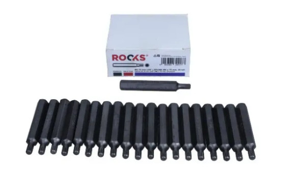 Rooks Bit 10 mm (3/8") multi-dents M6 x 75 mm, 20 pièces