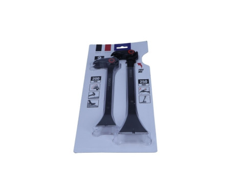 Rooks Crowbar avec tête réglable, lot de 2 pièces 200/250 mm