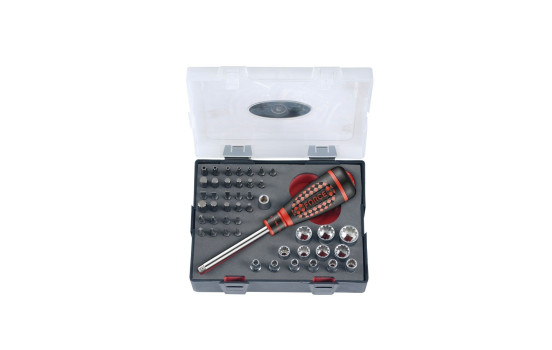 Jeu de tournevis à cliquet 1/4" (46 pièces)