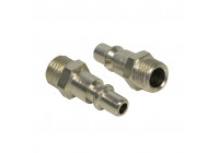 Adaptateur 1/4 filetage mâle 1/4 pouce 2 pièces