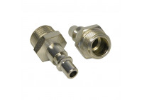 Adaptateur 1/4 pouce filetage mâle 3/8 pouce 2 pièces