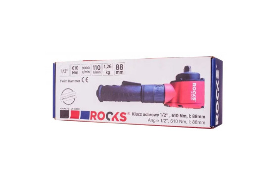 Clé à chocs Rooks, droite 1/2", 610 Nm, L: 88 mm, Image 3