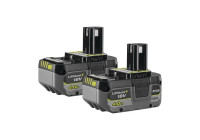 Batterie lithium-ion Ryobi ONE+ 18 V 2 x 4,0 Ah
