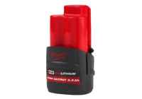 Batterie Milwaukee M12 HB2.5 HIGH OUTPUT™ 12 V 2,5 Ah