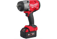 Clé à chocs à batterie Milwaukee M18 FHIW2F12-502X 18 V Li-Ion avec jeu de bagues de friction (2 batteries 5,0 Ah) en