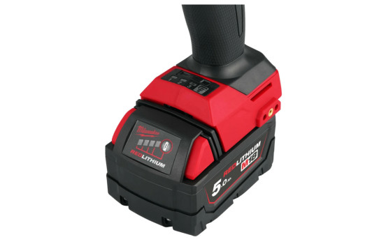 Clé à chocs à batterie Milwaukee M18 FHIW2F12-502X 18 V Li-Ion avec jeu de bagues de friction (2 batteries 5,0 Ah) en, Image 3