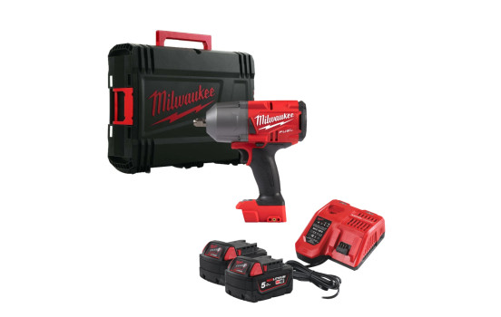 Clé à chocs à batterie Milwaukee M18 FHIW2F12-502X 18 V Li-Ion avec jeu de bagues de friction (2 batteries 5,0 Ah) en, Image 4