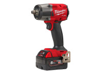 Clé à chocs sans fil Milwaukee M18 FMTIW2F12-502X 1/2" Fuel avec anneau de friction 18 V 5,0 Ah Rouge
