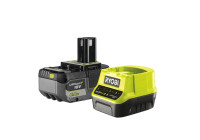 Ensemble batterie et chargeur Ryobi ONE+ 18 V 1 x 5,0 Ah Lithium+