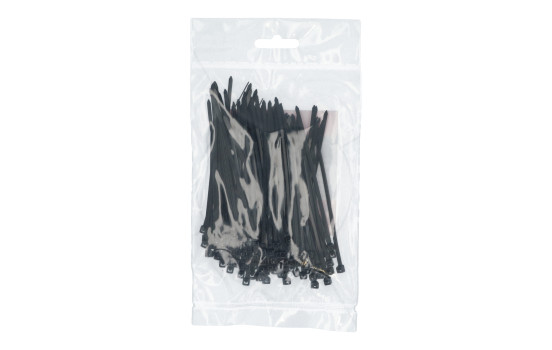 Womi Attaches de câble 100x2,5mm noir 100 pièces