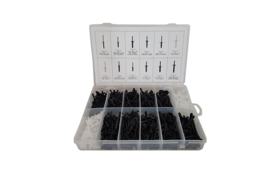 Assortiment Rivet aveugle en plastique 235 pcs, Image 2