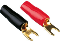 Cosse à fourche 4 mm² 4 x rouge 4 x noir