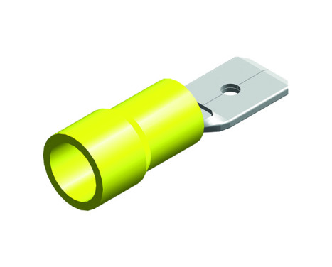 cosse de câble 5 pièces 6,3x0,8 jaune sous blister