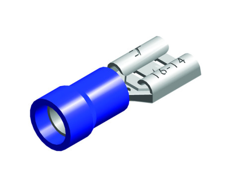 cosse de câble 5pcs.4,8x0,8 bleu 5pcs sous blister