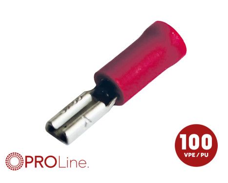 Cosses de câble 2,8 x 0,8 rouges (100 pièces) ACV PROLine
