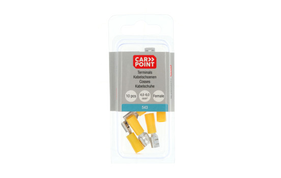 Manchon plat Carpoint 543 Jaune 6,3 x 0,8 mm, lot de 10, Image 5