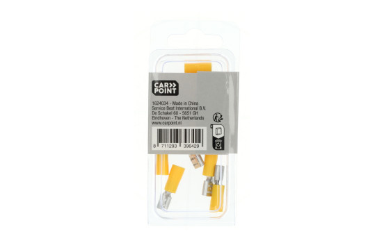 Manchon plat Carpoint 543 Jaune 6,3 x 0,8 mm, lot de 10, Image 4