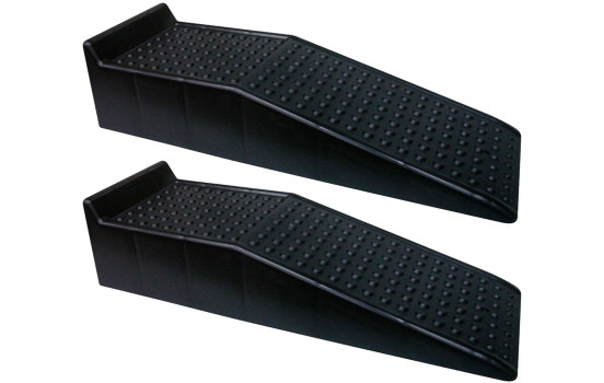 Rampes en plastique - noir - set de 2 pièces (Hauteur 17cm)