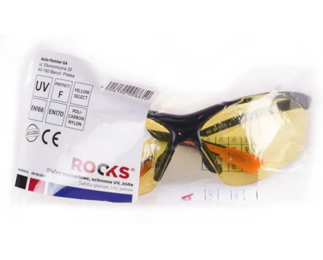 Rooks Lunettes de sécurité, jaunes, Image 4