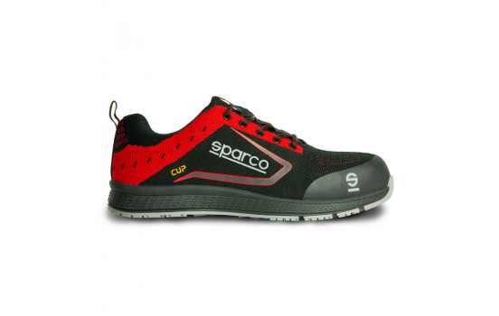 Sparco Chaussures de travail légères Cup S1P Albert Noir/Rouge Taille 43