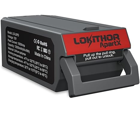 Lokithor ApartX Jumpstarter avec batterie Lipo 1500A, Image 11