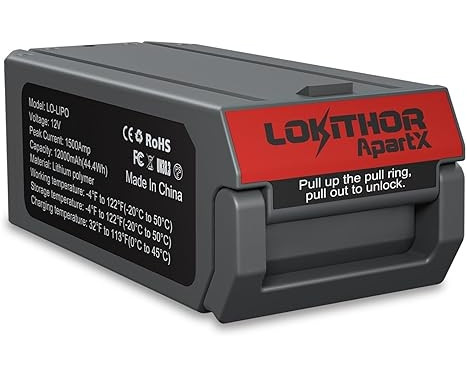 Lokithor ApartX Jumpstarter avec batterie Lipo 1500A, Image 10