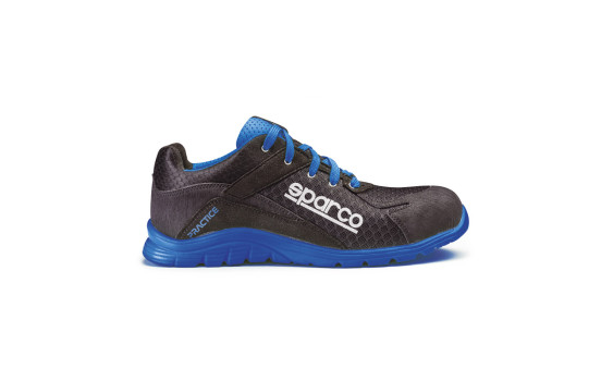 Sparco Chaussures de travail légères Practice S1P Nelson Noir/Bleu Taille 44