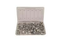 Assortiment d'écrous à rivets aveugles Aluminium 150 pcs