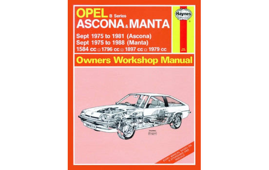 Haynes Manuel d’atelier Opel Ascona & Manta (Sept 75 - 88) réimpression classique