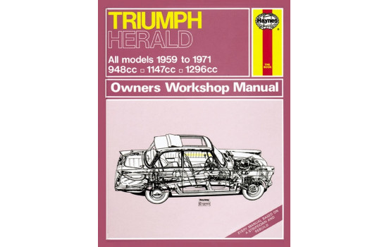 Haynes Workshop manual Triumph Herald (1959 - 1971) réimpression classique