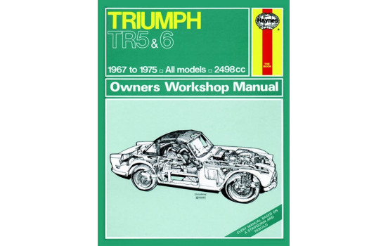 Haynes Workshop Manual Triumph TR5 & 6 (1967 - 1975) réimpression classique