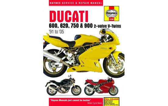 Ducati 600, 620, 750 et 900 V-Twins à 2 soupapes (91-05)