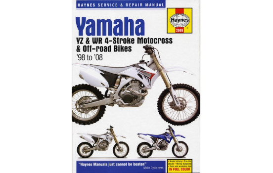 Motos de motocross 4 temps Yamaha YZ & WR (98 - 08)
