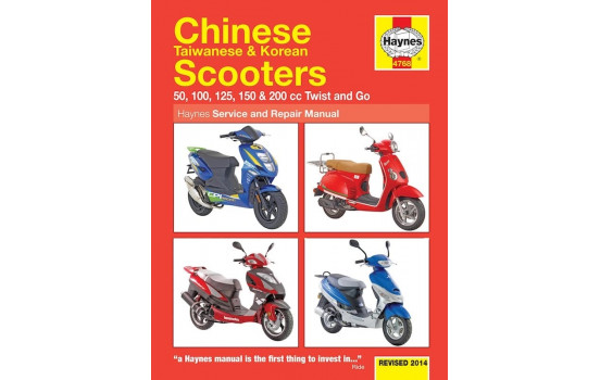 Scooters Chinois, Taïwanais et Coréen 50cc, 125cc et 150cc (04-14)