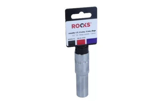 Rooks Douille 1/2", 6 pans, 13 mm, longue