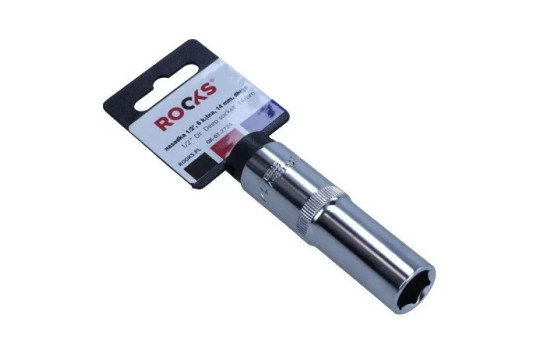 Rooks Douille 1/2", 6 pans, 14 mm, longue