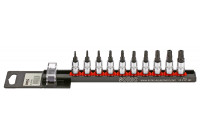 Bitdopset 1/4 ", TS 5 côtés 10 pièces sur rail