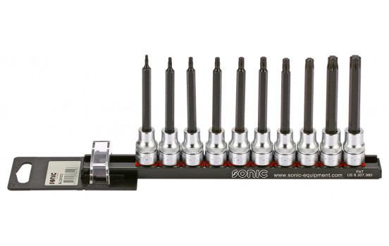 Bitdopset 3/8 ", TX long 10 parties sur rail