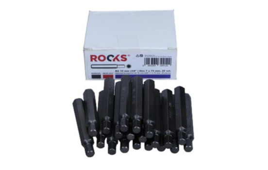 Rooks Bit 10 mm (3/8") Hex 7 mm x 75 mm, 20 pièces